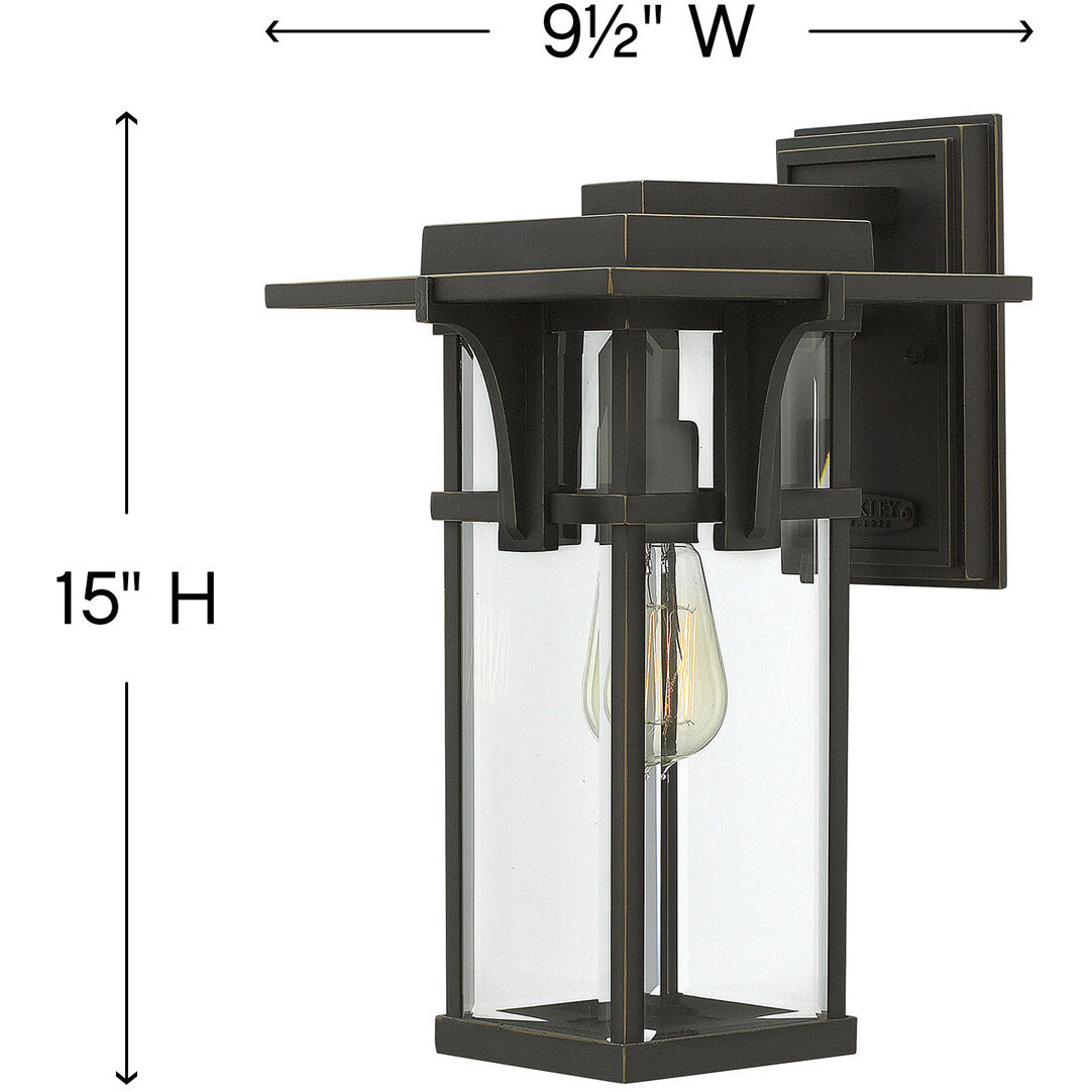 Manhattan Outdoor Wall Mount Lantern, Medium