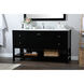 Theo 60 X 22 X 34 inch Black Vanity Sink Set