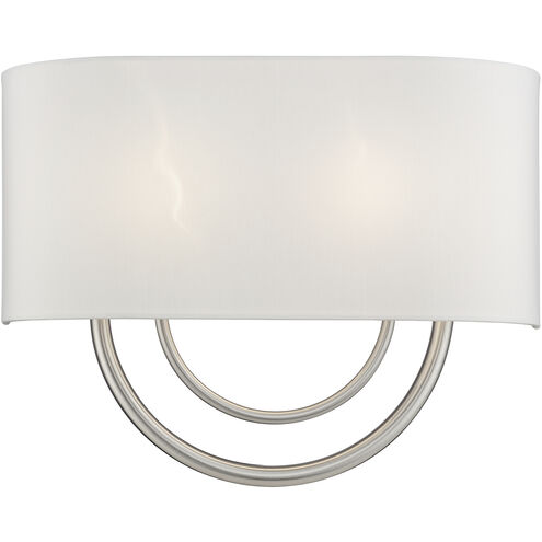 Stratton 2 Light 15 inch Brushed Nickel ADA Wall Sconce Wall Light