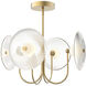 Alora Mood Hera LED 21 inch Brushed Gold Pendant Ceiling Light