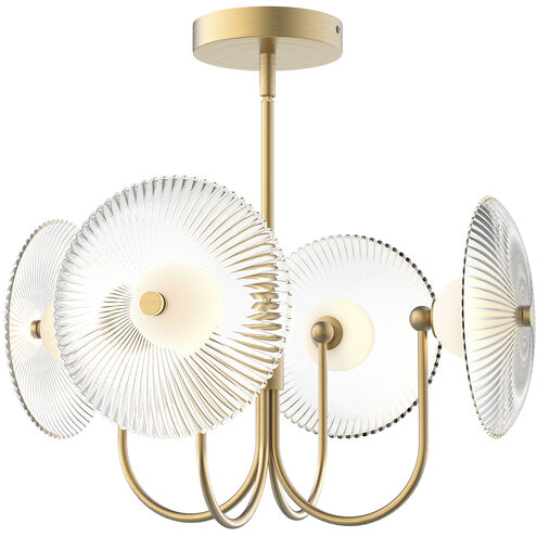 Alora Mood Hera LED 21 inch Brushed Gold Pendant Ceiling Light