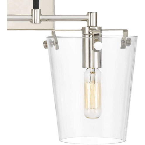 Arlo 2 Light 14 inch Black/Polished Nickel Bath Vanity Light Wall Light