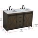 Austin 54 X 34 inch Expresso Bathroom Vanity Cabinet