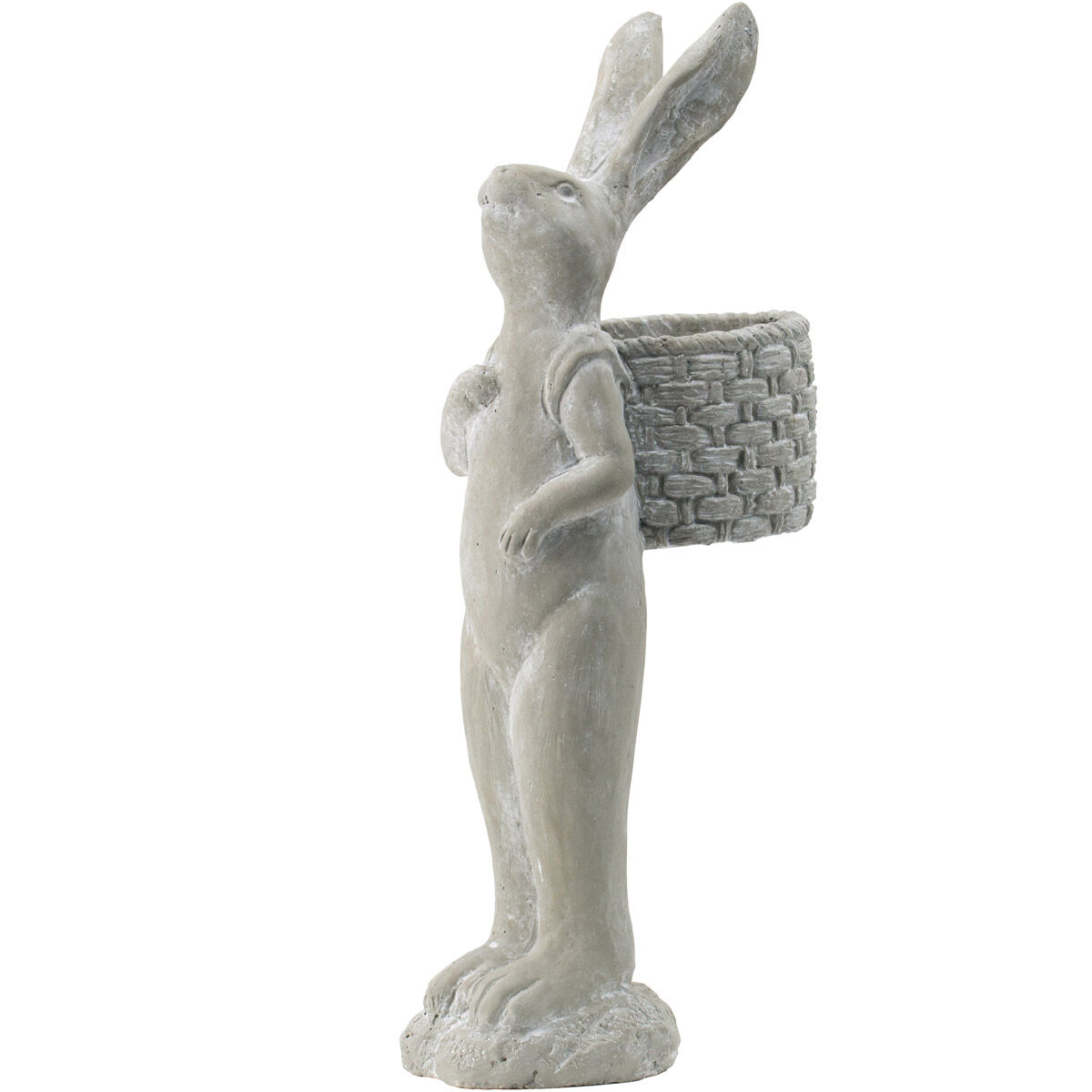 Standing Rabbit Gray Outdoor Planter