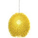 Urchin 1 Light 13 inch Un-Mellow Yellow Pendant Ceiling Light