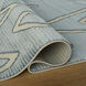 Eclectic Luxe 90 X 63 inch Blue Rug in 5 x 7