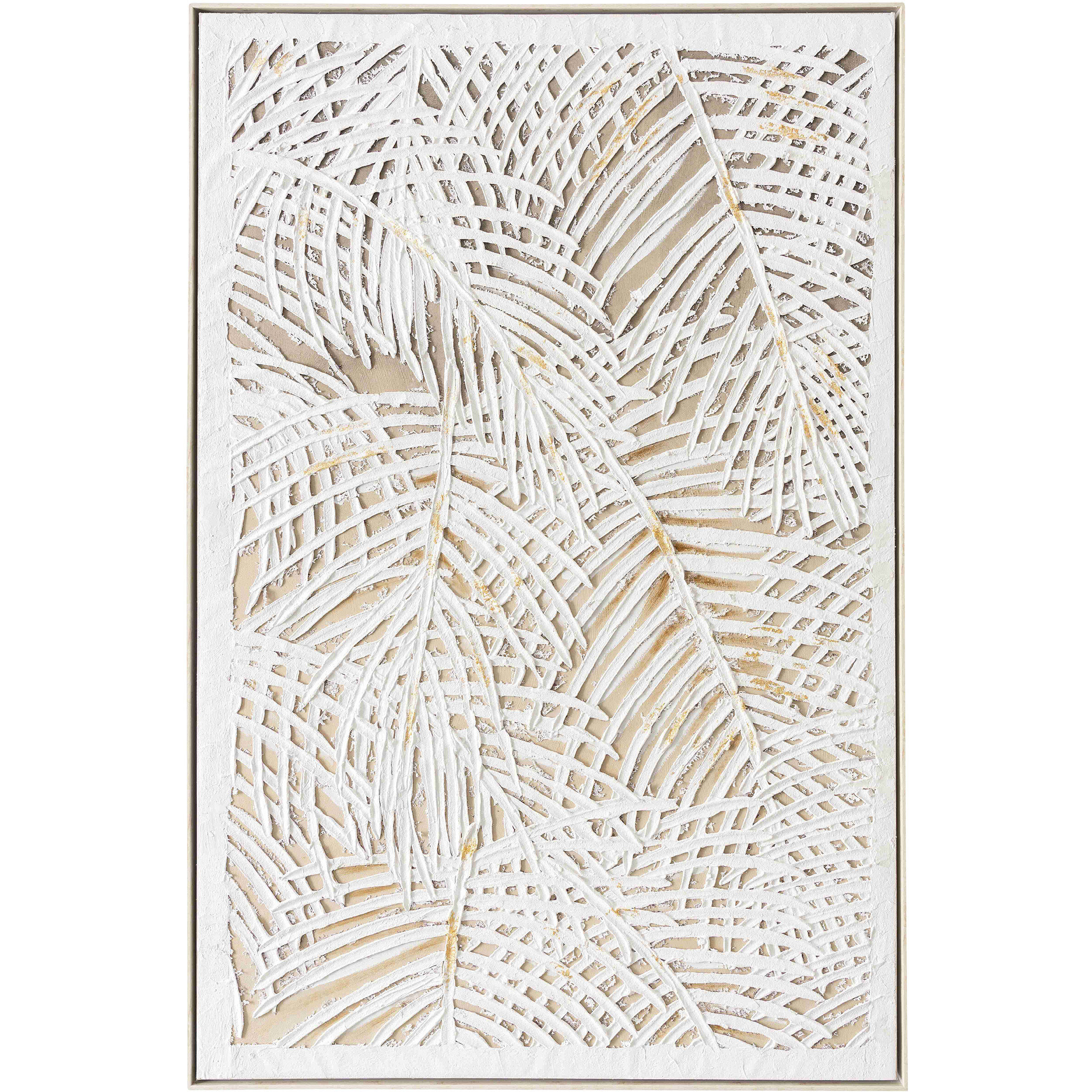 Palm Leaves Cream Wall Art