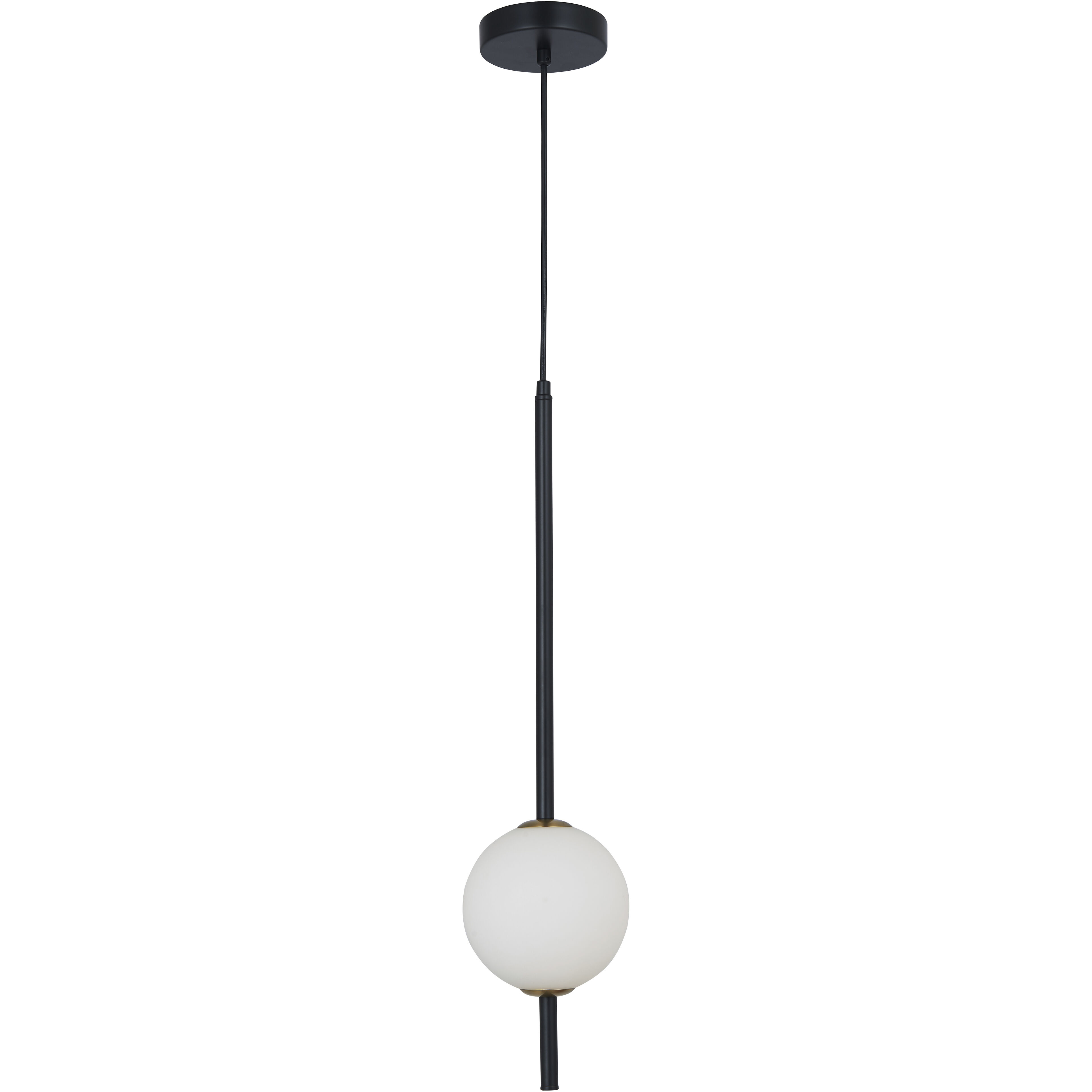 Bâton LED 6 inch Matte Black Pendant Ceiling Light