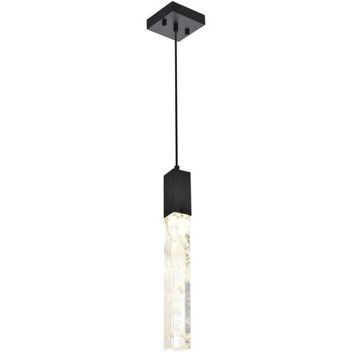 Aurora 1 Light 5 inch Black Pendant Ceiling Light