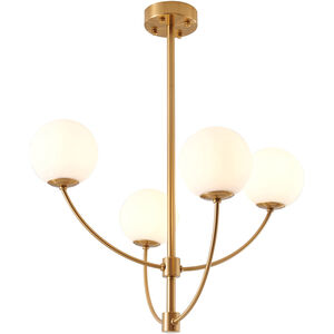 Canada 4 Light 26 inch Brass Chandelier Ceiling Light