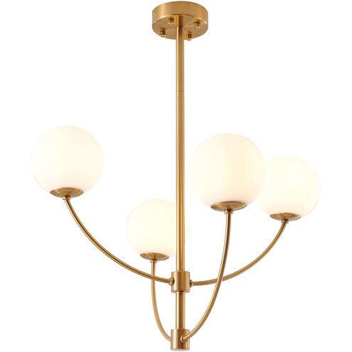 Canada 4 Light 26 inch Brass Chandelier Ceiling Light
