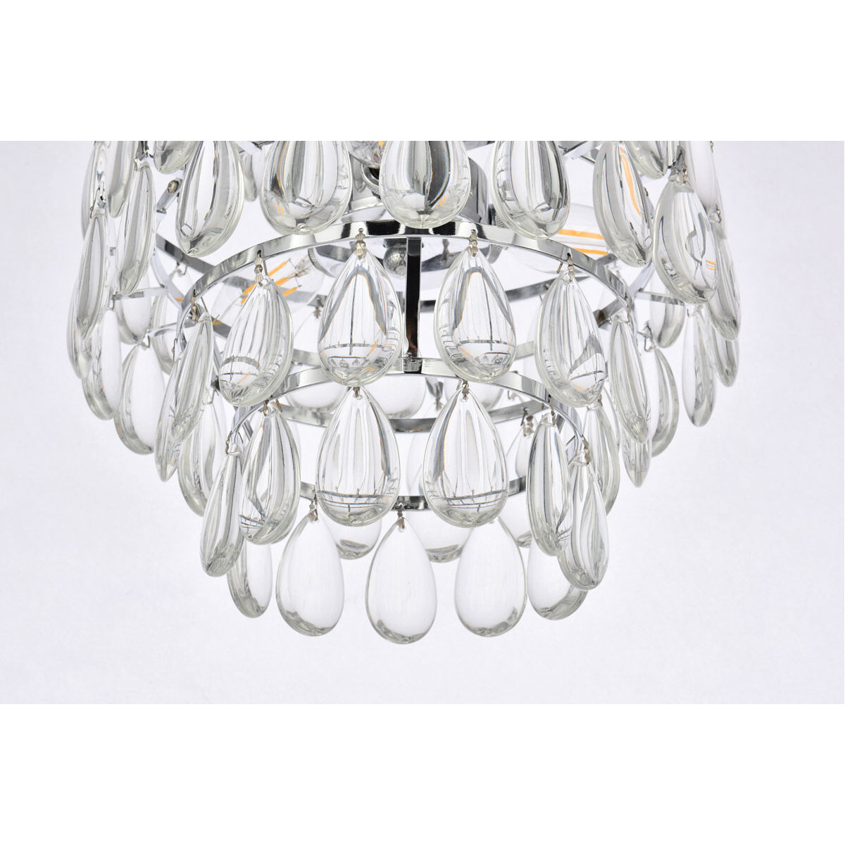 Mila 3 Light 12 inch Chrome Pendant Ceiling Light