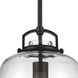 Current 1 Light 12 inch Matte Black Pendant Ceiling Light