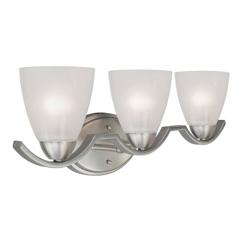 Signature 3 Light 25 inch Brushed Nickel Vanity Light Wall Light