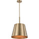 Alexis 1 Light 15 inch Burnished Brass and Gold Pendant Ceiling Light