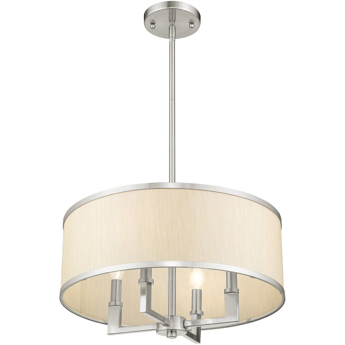 Park Ridge 4 Light 18 inch Brushed Nickel Chandelier Ceiling Light