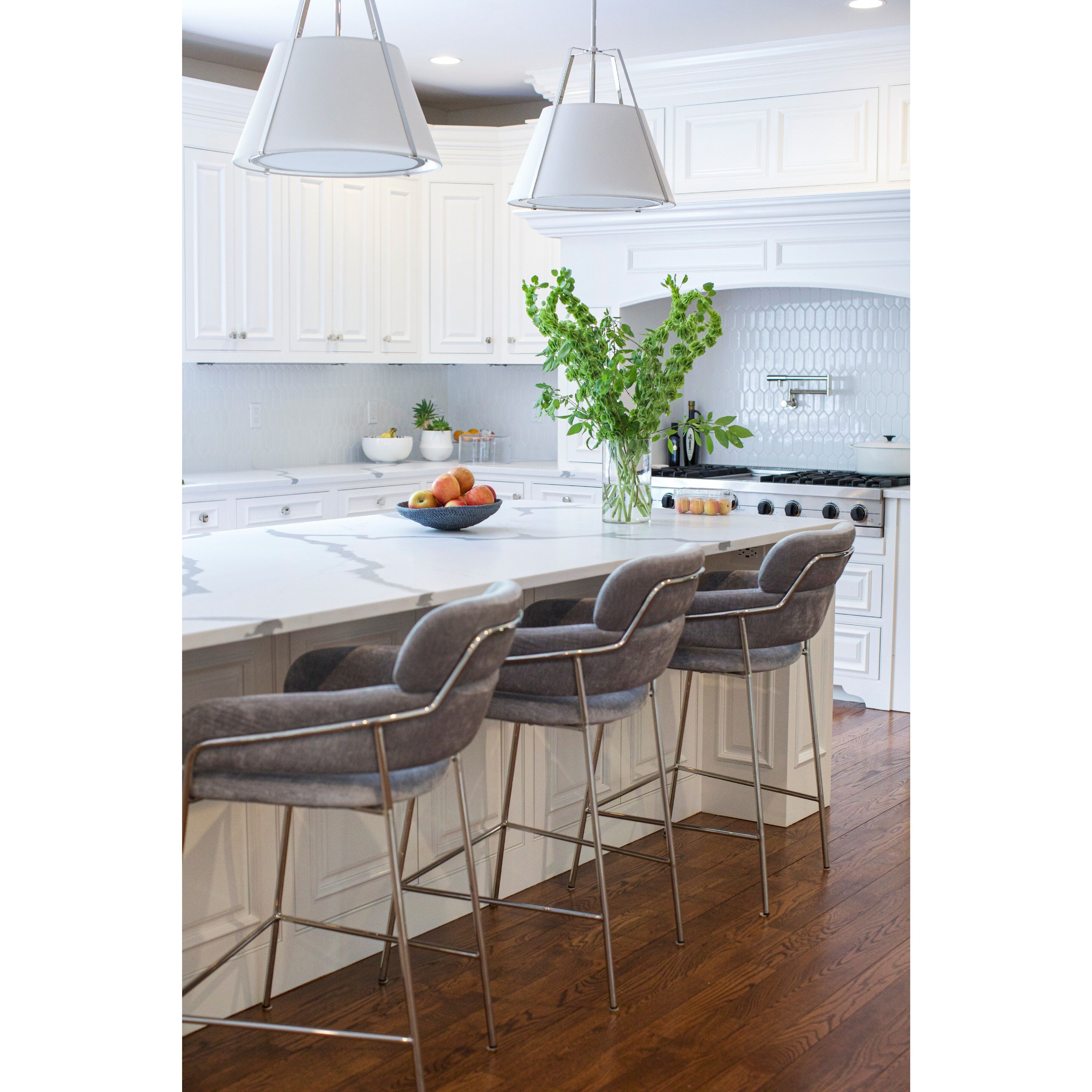 Fulton Pendant Ceiling Light in Polished Nickel