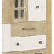 Astrid Natural with Antique White Cabinet