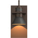 Erlenmeyer 1 Light 11.3 inch Coastal Bronze and Coastal Natural Iron Outdoor Sconce in Coastal Bronze/Coastal Natural Iron