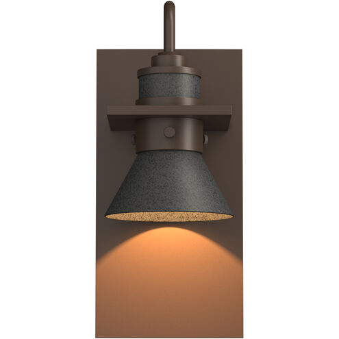 Erlenmeyer 1 Light 11.3 inch Coastal Bronze and Coastal Natural Iron Outdoor Sconce in Coastal Bronze/Coastal Natural Iron