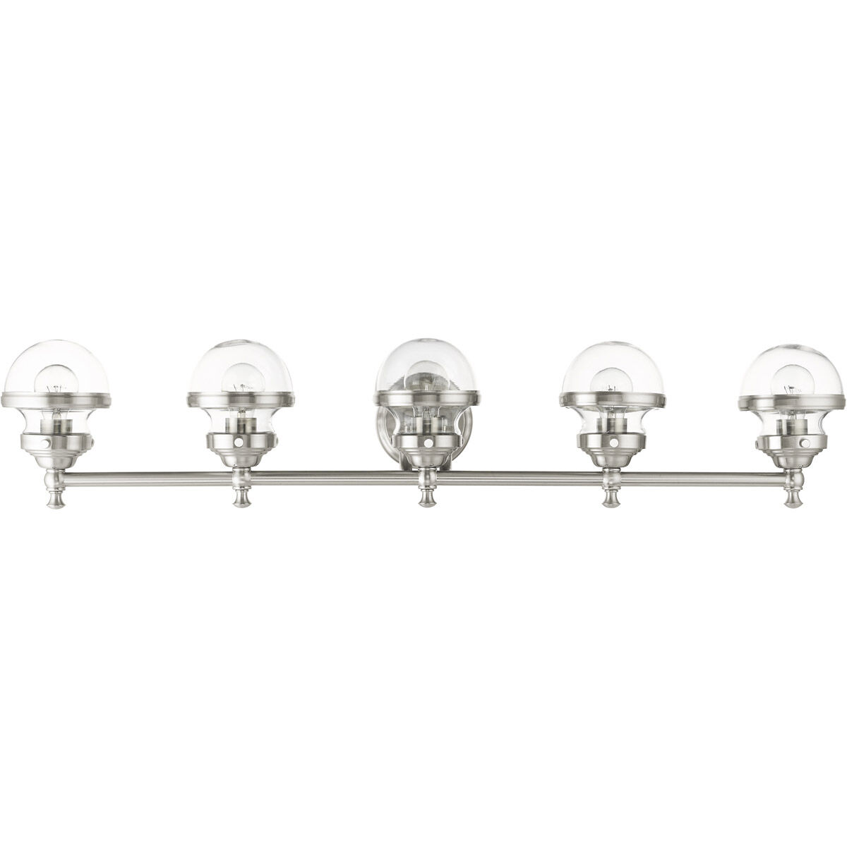Oldwick 5 Light 42 inch Brushed Nickel Vanity Sconce Wall Light