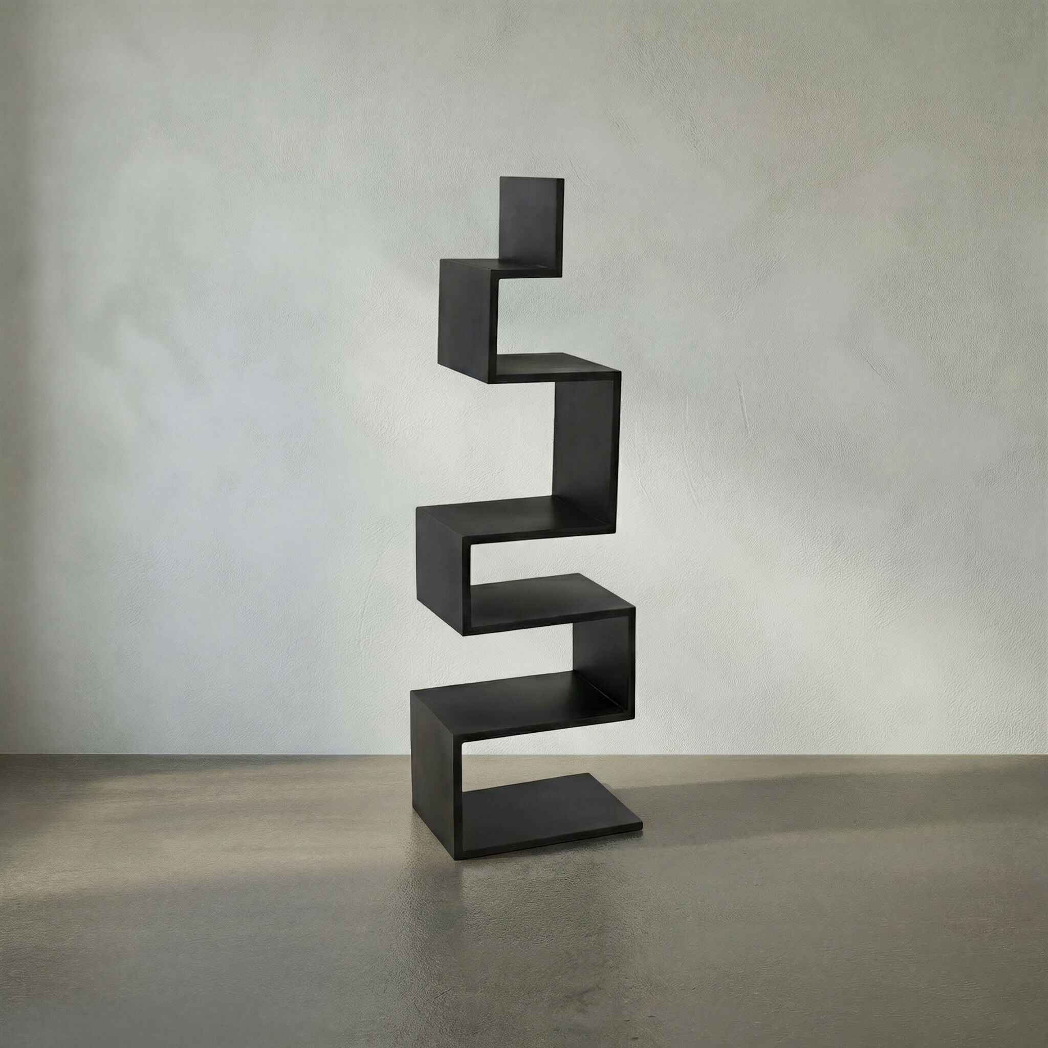 Laszlo Matte Black Bookcase