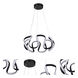 Pulse LED 17.75 inch Flat Black Pendant Ceiling Light