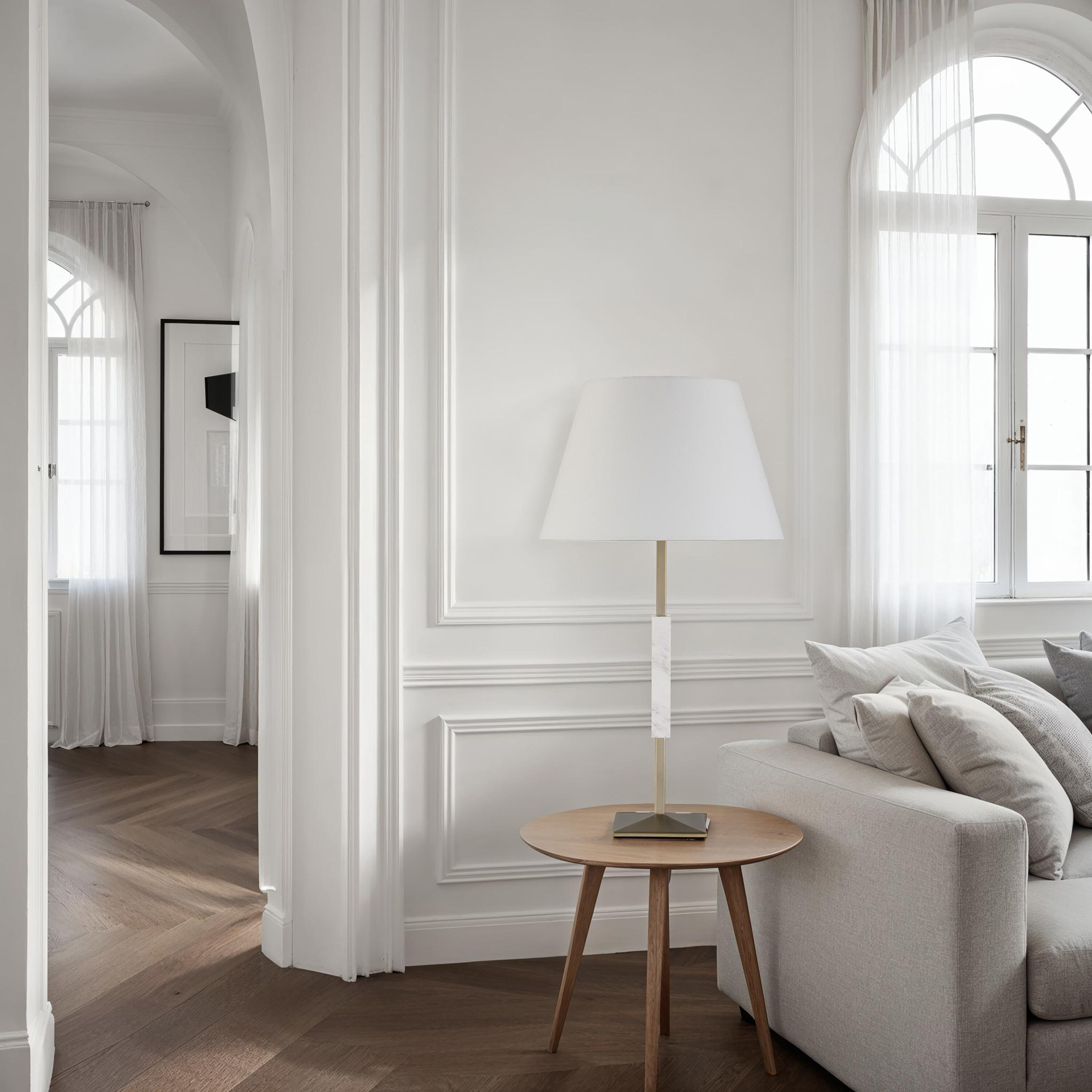 Ludovica 29 inch 60.00 watt Champagne Table Lamp Portable Light