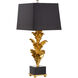 Wildwood 38 inch 100 watt Antique Gold Leaf Table Lamp Portable Light