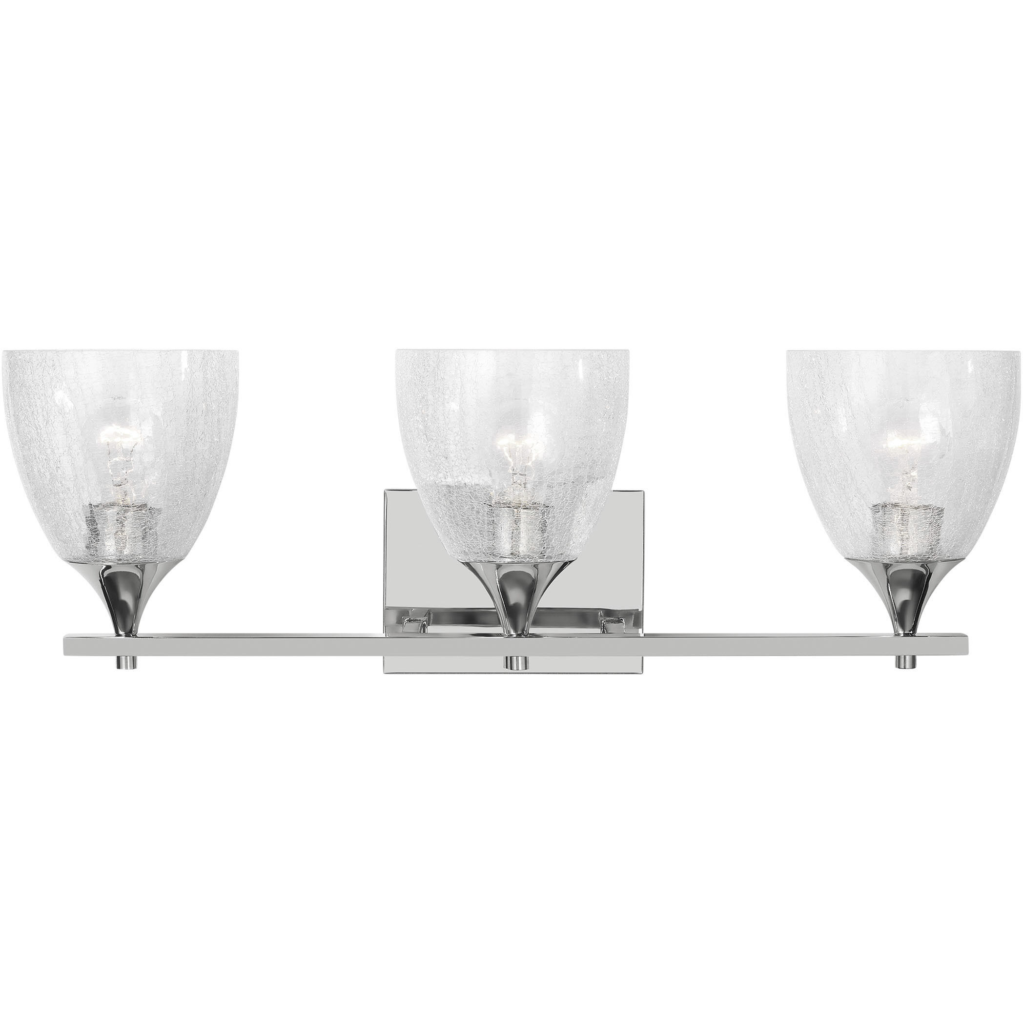 Drew & Jonathan Toffino 3 Light 26 inch Chrome Vanity Light Wall Light