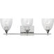Drew & Jonathan Toffino 3 Light 26 inch Chrome Vanity Light Wall Light