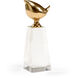 Chelsea House Polished/Clear Bird on Crystal Accent, Large