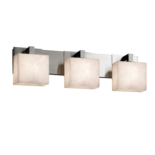 Clouds 3 Light 27 inch Dark Bronze Vanity Light Wall Light in Rectangle, Incandescent