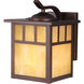 Mission LED 9.5 inch Burnished Bronze Outdoor Wall