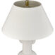 Avrea 30 inch 150.00 watt White Glazed and Honey Brass Table Lamp Portable Light