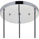 Etude 3 Light 19.3 inch Chrome Pendant Ceiling Light