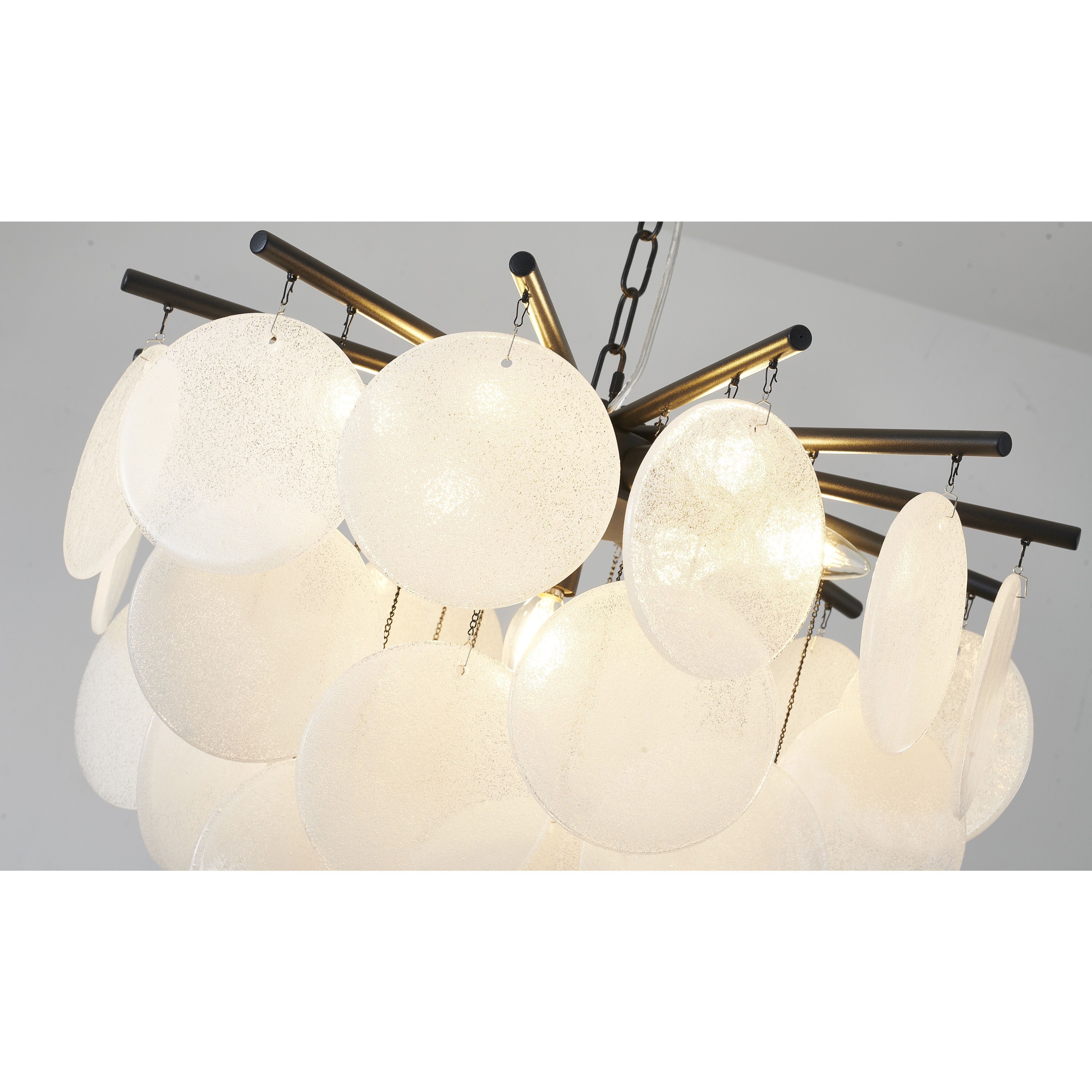 Canada LED 23.6 inch Satin Black Chandelier Ceiling Light