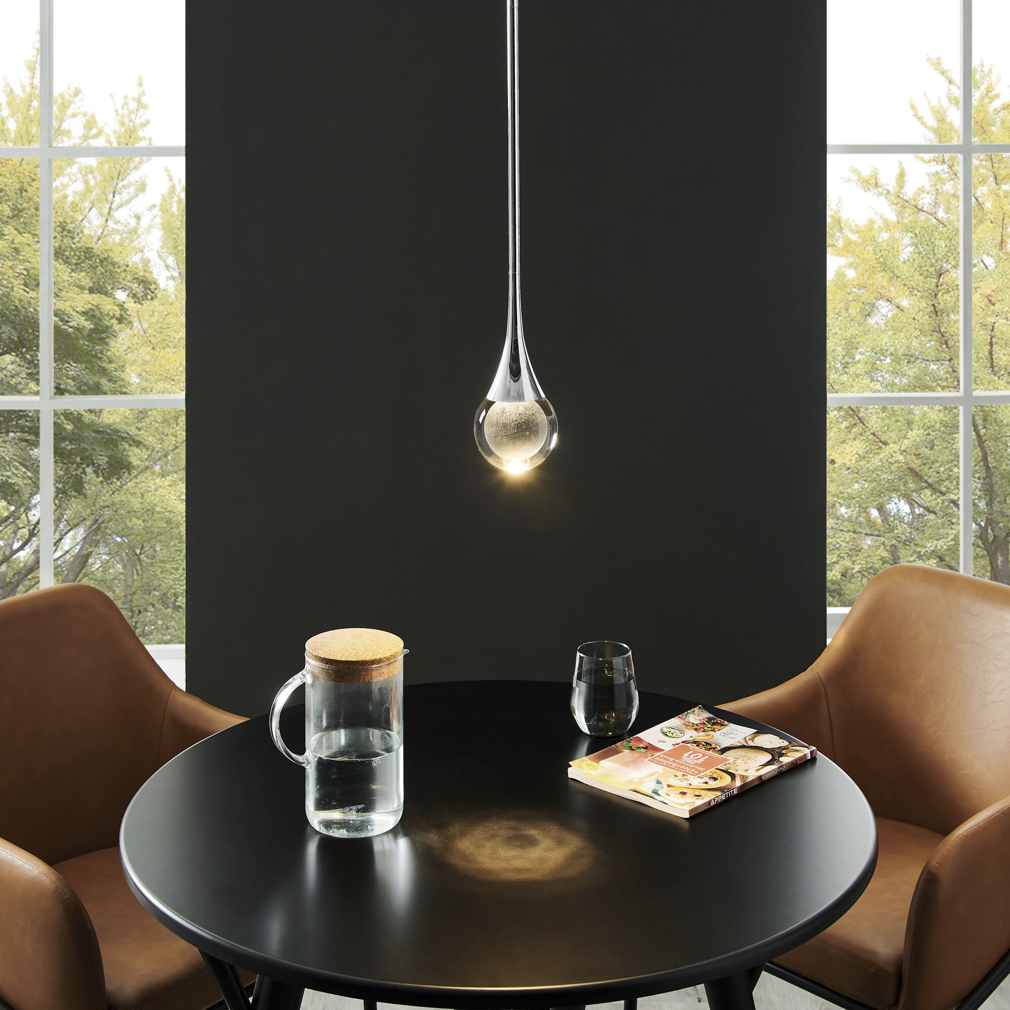 Luna III 1 Light 4.75 inch Nickel Pendant Ceiling Light