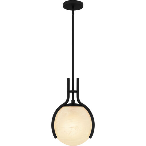 Orbit 1 Light 11.25 inch Matte Black Pendant Ceiling Light