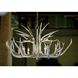 Antler 6 Light 33 inch Silver Leaf Chandelier Ceiling Light
