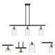 Ballston Candor LED 36 inch Black Antique Brass Island Light Ceiling Light, Ballston