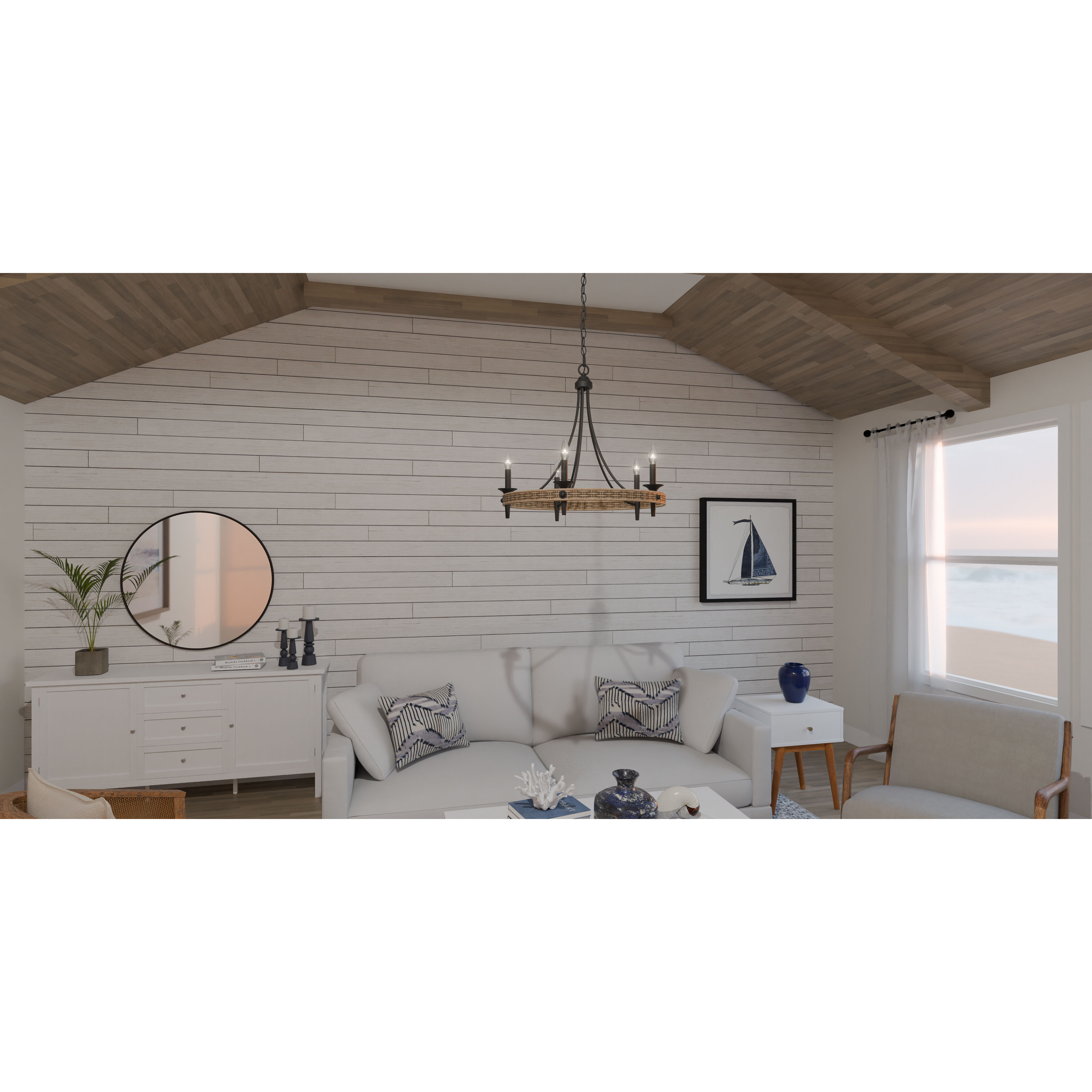 Catania 5 Light 26 inch Matte Black Chandelier Ceiling Light