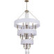 Barcelona 15 Light 38 inch Brass Kisser Pendant Ceiling Light
