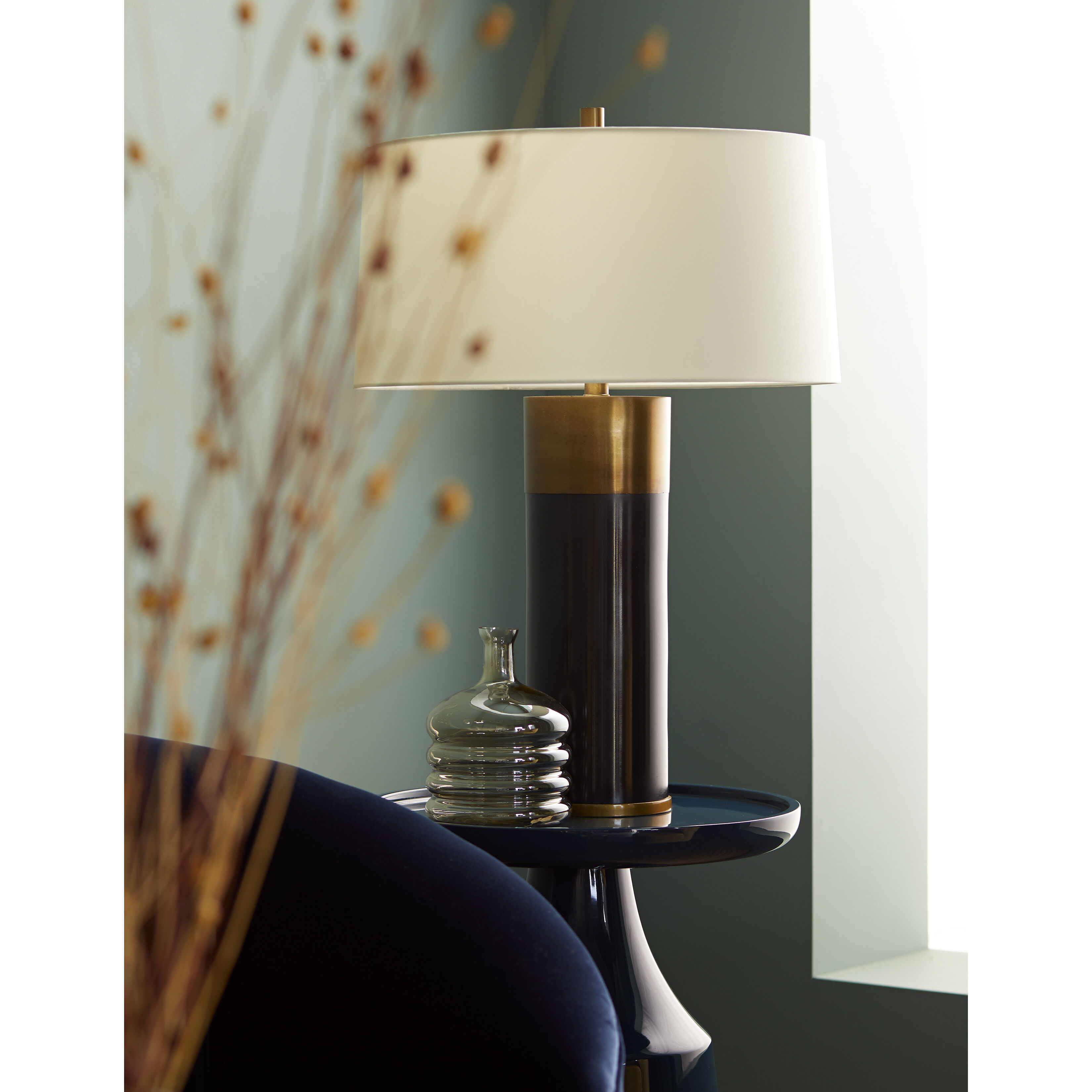 Fulton 29 inch 150.00 watt Bronze and Antique Brass Table Lamp Portable Light