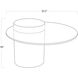 Odette 35.5 X 35.5 inch Black Coffee Table