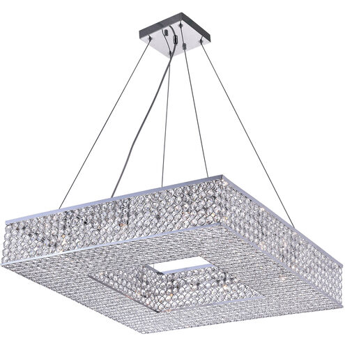 Dannie 12 Light 24 inch Chrome Chandelier Ceiling Light