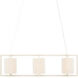 Monreale 3 Light 49 inch White Chandelier Ceiling Light