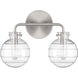 Mason 2 Light 13.5 inch Satin Nickel Bathroom Vanity Light Wall Light