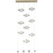 Gatsby LED 4.5 inch Modern Brass Pendant Ceiling Light