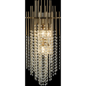 Estrella 3 Light 10 inch Brushed Champagne Gold Wall Sconce Wall Light